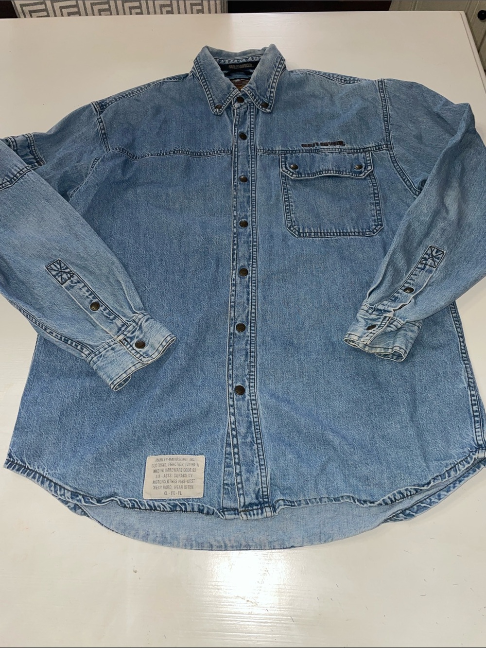 Harley-Davidson women’s denim shirt size medium